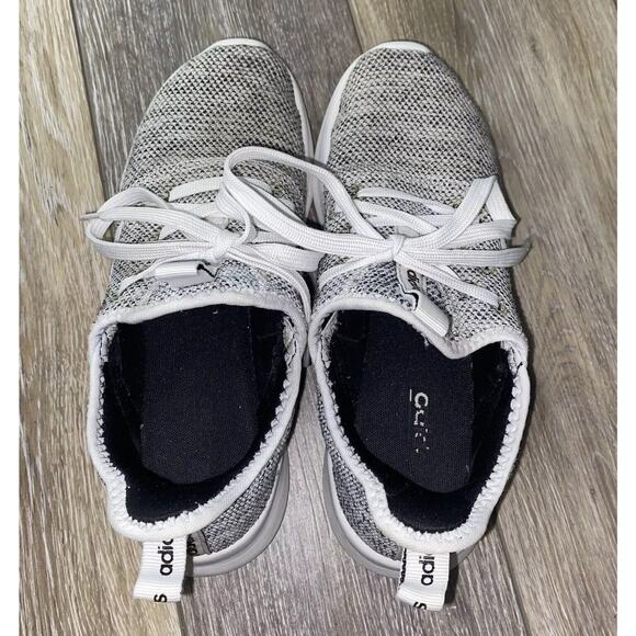 Adidas Womens US Size 6 Cloudfoam Pure DB0695 White Gray Athletic Running Shoes - Picture 8 of 12